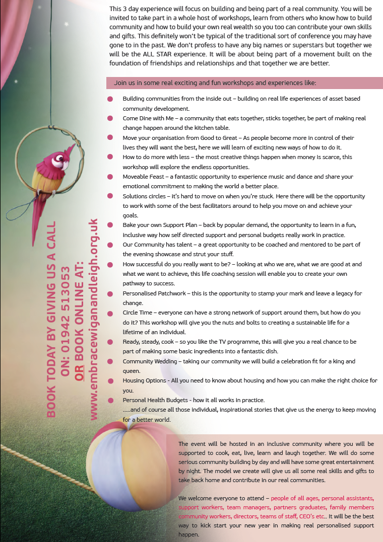 Information about the ICE conference at Ribby Hall on 29th, 30th and 31st January 2012