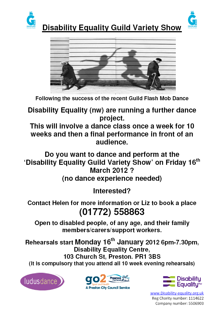Preston Guild Dance Cabaret Disability Equality North West